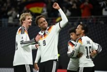 Germany book 2026 World Cup with 6-0 demolition of Slovakia Germany secured a place at next year's World Cup by crushing Slovakia 6-0 in their final qualifier on Monday, pummeling them into submission with four goals in the first half, and sending their opponents into a playoff in March. Leroy Sane scored twice and Nick Woltemade and Serge Gnabry also struck in a dominant first half that saw Germany quickly seal victory and secure top spot in Group A to automatically qualify for next year's tournament. The four-time world champions, who crashed out in the first round of the last two editions of the World Cup, finished top of their group on 15 points, with the Slovaks second on 12. "Every player gave it all," Germany coach Julian Nagelsmann said. "We played a really great game. We worked very hard. We scored great goals and were convincing with our game. "Today there is no reason to complain," he said. "There was pressure and they pushed themselves and showed a great team spirit. I am proud of the team." The Germans, needing a draw or a win to secure top spot, left nothing to chance and shot out of the blocks to take control early. Unmarked Woltemade headed in for the lead in the 18th minute with his fourth consecutive goal in the last three matches for Germany. Serge Gnabry should have doubled it when he charged into the box but his low shot was blocked by Slovakia keeper Martin Dubravka in the 25th. Gnabry made amends four minutes later as he latched onto a perfect Leon Goretzka pass to make it 2-0. An equally quick move saw Florian Wirtz put Leroy Sane through in the 36th to curl his shot past Dubravka and put the game to bed before Wirtz delivered another assist for the winger to bag his second goal of the evening five minutes later. Slovakia, who had beaten Germany in Bratislava in September, had no answer to the hosts' relentless pressure. "From the first to the last second we did not allow anything at the back and were creative," said striker Woltemade. "I hope it was fun to watch us tonight. It is great to play for Germany. We have now qualified for the World Cup." The pace dropped after the break but substitutes Ridle Baku and 19-year-old Assan Ouedraogo added a goal apiece, with the latter becoming the youngest player to score for Germany on his debut. The Germans, who have qualified for the World Cup for the 21st time, second-most after Brazil's 23, have openly set their goal of winning the World Cup, co-hosted by Mexico, the United States and Canada, to restore their dented reputation as a global football powerhouse. They have not reached a final in any major international tournament since winning their fourth World Cup in 2014 in Brazil. - Reuters CAPTION Assan Ouedraogo celebrating scoring their sixth goal with Nick Woltemade