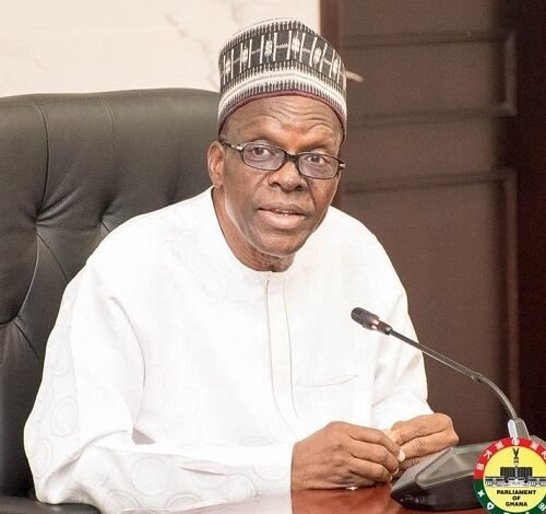 Mr Alban Bagbin,Speaker of Parliament .