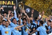 CAF Champions League holders Pyramids of Egypt celebrating their victory