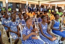 • The school children after receiving and wearing their glasses