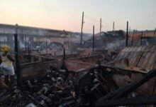 • Portions of the Dansoman Market after the blaze