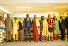 • Dr Sylla with some Ministers of State and other dignitaries at the opening ceremony