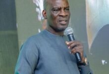 Mr Haruna Iddrisu addressing members of GESOPS at the conference