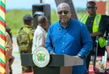 • President Mahama speaking at the programme