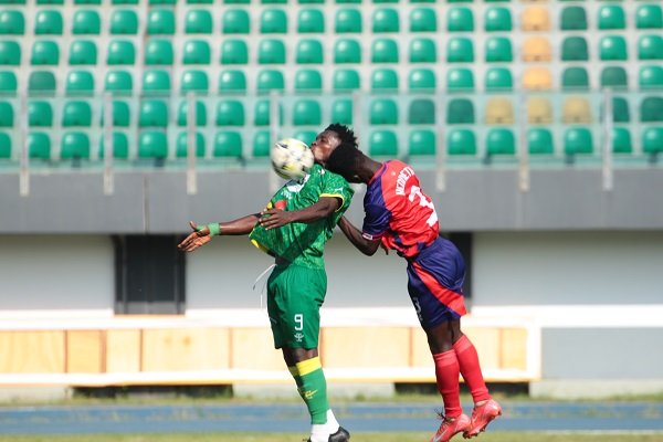 • A scene from the Aduana vs Eleven Wonders game