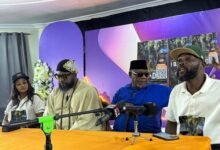 Mr Osifo (Second from right), Mr Blaque ( Second from left), Mr Omo (first from right) and Ms Agyare at the press conference