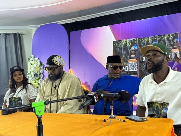 Mr Osifo (Second from right), Mr Blaque ( Second from left), Mr Omo (first from right) and Ms Agyare at the press conference