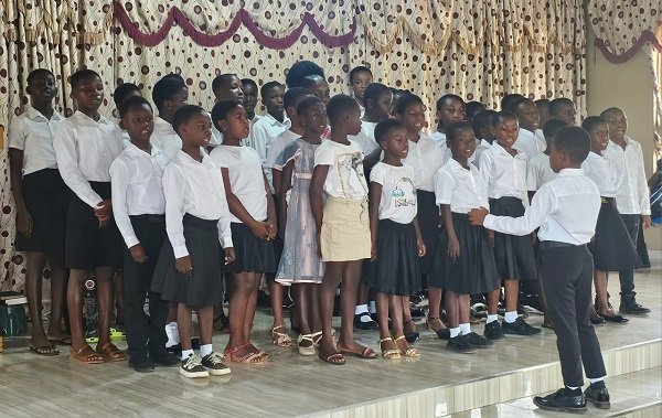 • The children engaged in songs of ministration