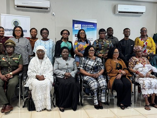 • Dr Lartey (third from right), Dr Binka (second from right) Dr Ansre (third from left) with other dignitaries at the event