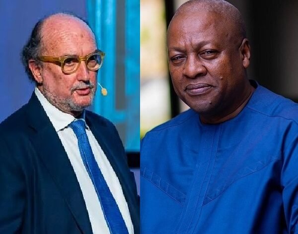 Gianni Merlo(Left) • President John Mahama(Righ)