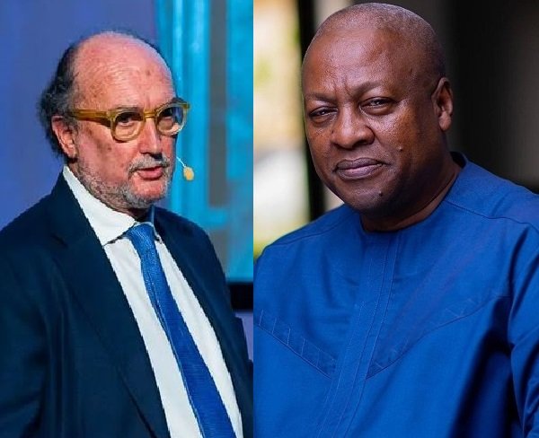 Gianni Merlo(Left) • President John Mahama(Righ)