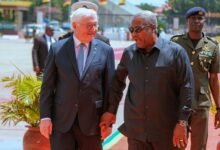 President Mahama with the German President,Frank-Walter Steinmeie