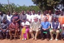 • Officials after the launch of the Regreening Africa Phase ll project