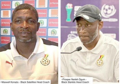 Maxwell Konadu - Black Satellites Head Coach • Prosper Narteh Ogum - Black Starlets Head Coach