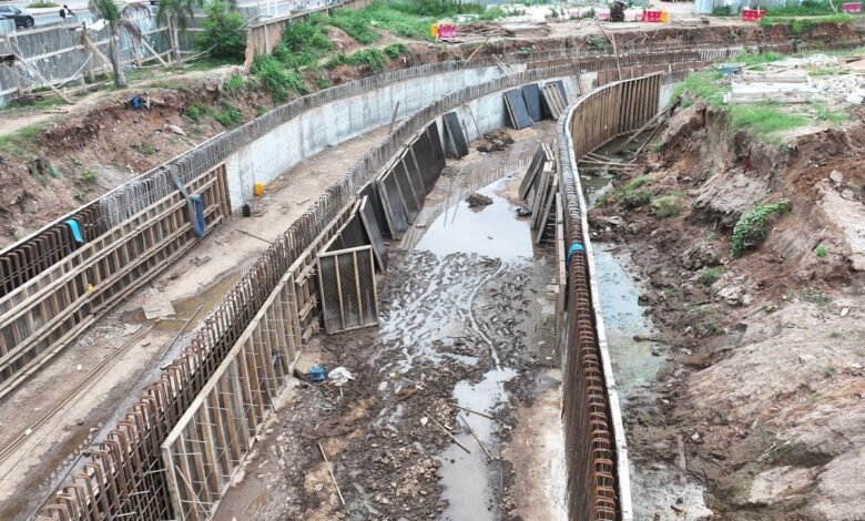 Some flood mitigation projects underway at Alogboshie