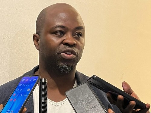 • Mr Kudatugu (inset) addressing the participants