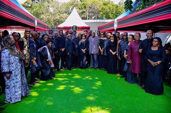 The Cadres at the residence of the late Nana Konadu Agyeman-Rawlings