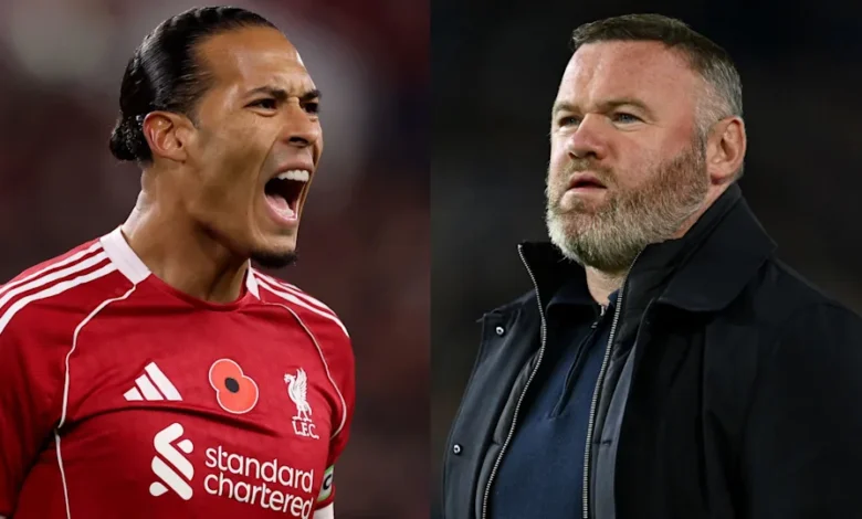 Virgil van Dijk (left) and Wayne Rooney