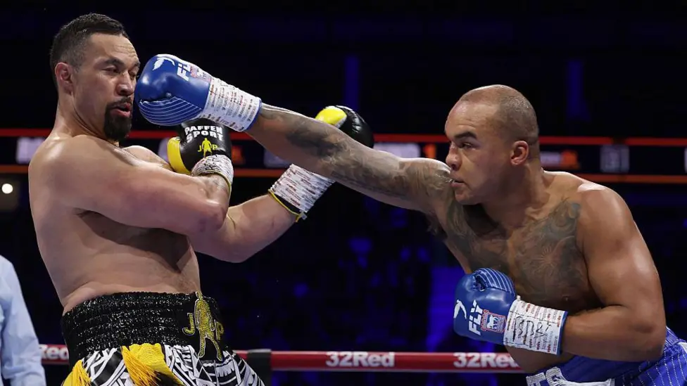 Wardley (right) was an underdog against New Zealand's former world champion Joseph Parker