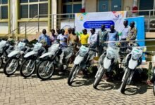 This is the picture for the Ghana Health Service donation