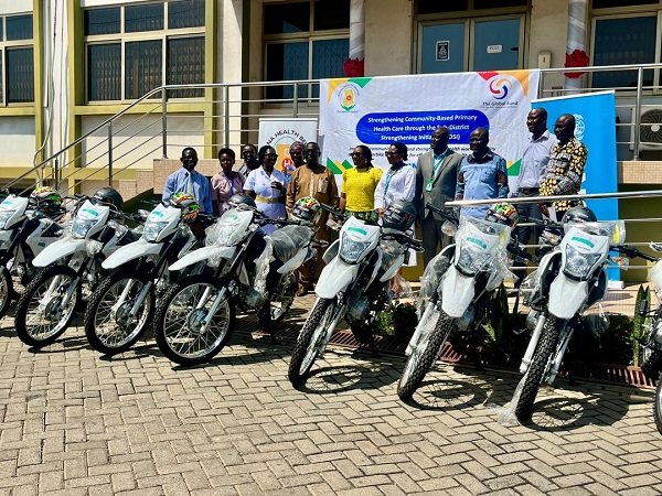 This is the picture for the Ghana Health Service donation