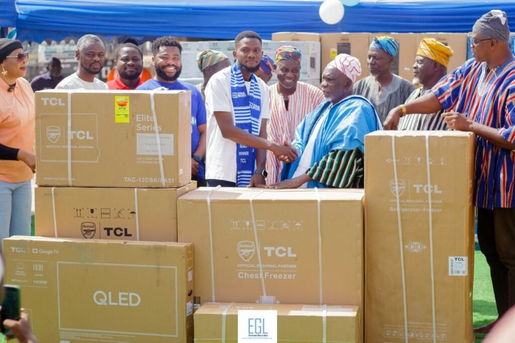 Mahamud Iddi Wins TCL Electronics Worth GHC100,000 in EGL’s Akye3de3 Kese3 Promotion
