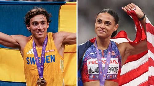• Armand Duplantis(left) • Sydney McLaughlin-Levrone(right)
