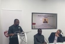 Dr Vladimir Antwi-Danso speaking at the conference