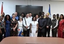 • The Colombian delegation with management of GPHA