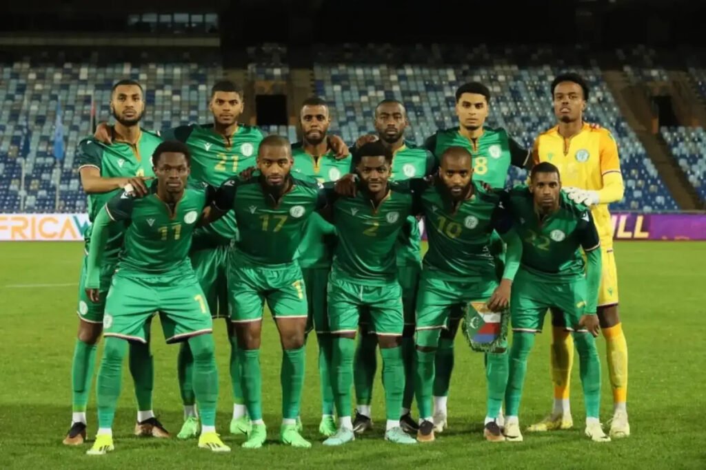 Comoros players line-up