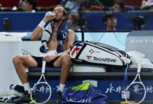 Daniil Medvedev reacts during a recent game