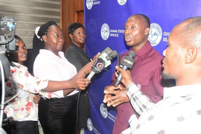 • Dr Alhassan addressing the media