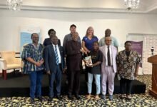 • Dr Apaak with executives of the initiative