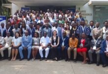 Dr Akoriyea (seated sixth from left) with the participants