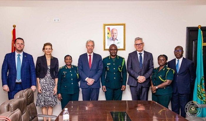 GIS officials with the EU delegation