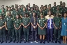 Ghana Immigration Service officers after attending a workshop on GBV and SEAH