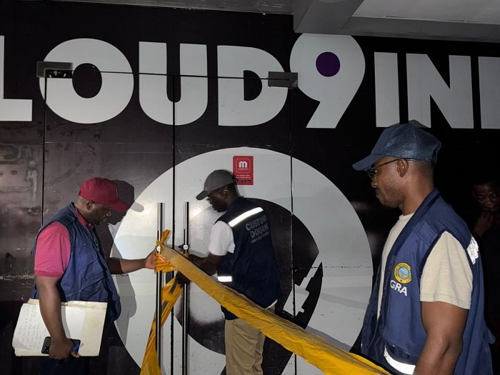 • GRA officials taping Cloud9ine building to close down business