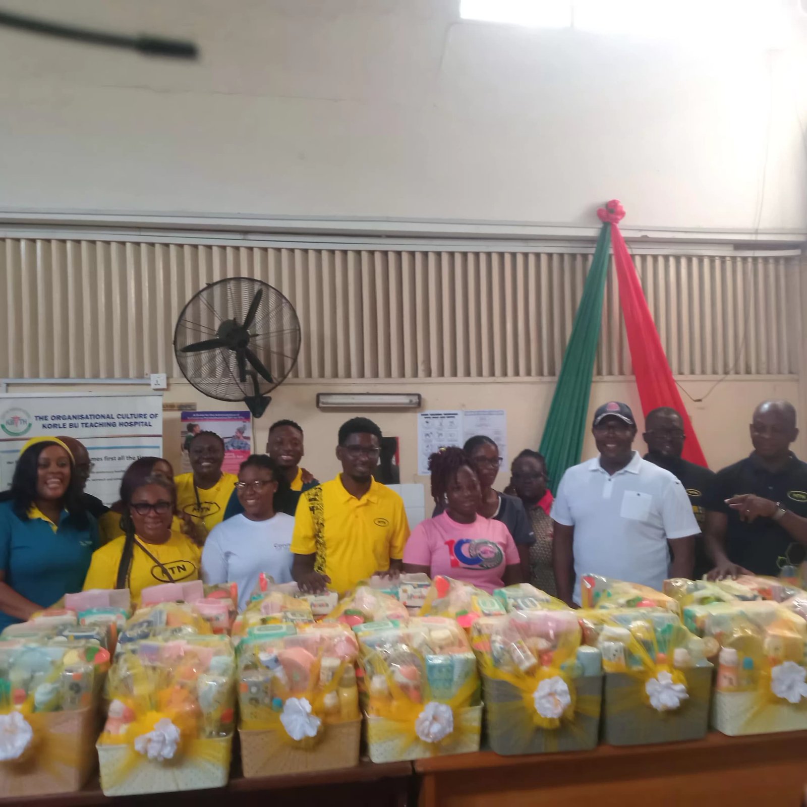 MTN Ghana donates 150 hampers to Korle Bu Teaching Hospital in Accra