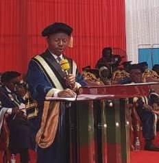• Prof. Anthony Ahiawotodzi (inset) addressing the congregation