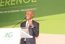 • Mr Agyei speaking at the event