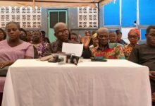 Mr Joseph Adjebeng Danquah addressing the media