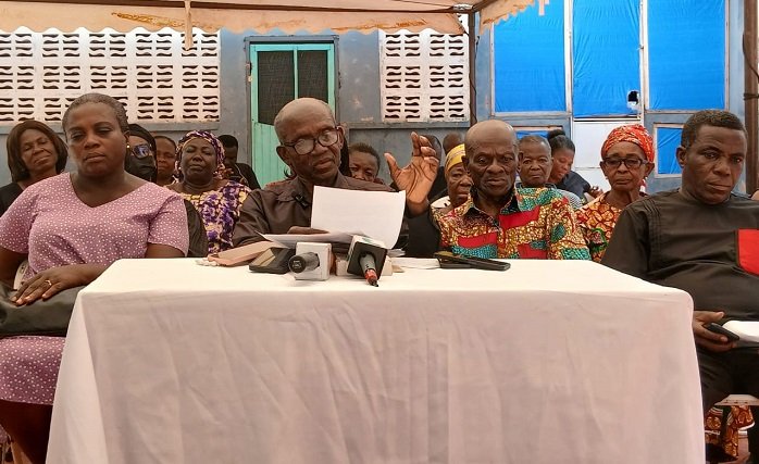 Mr Joseph Adjebeng Danquah addressing the media