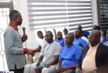 Mr Addison delivering a session at the training