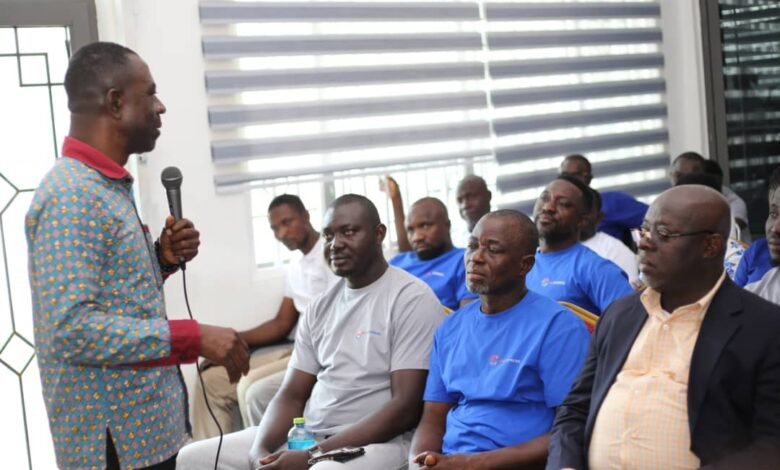 Mr Addison delivering a session at the training