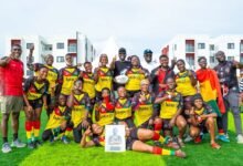 • Members and officials of the RLFG national female team, the Leopardess