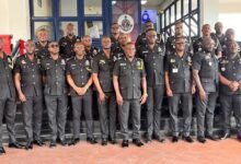 Some members of the service and IGP during the promotion