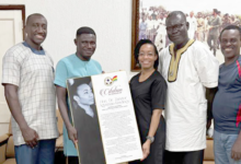 Chris Ekpo presenting the citation to Dr Zanetor Agyemang Rawlings. Looking on are executives of the GDFF GHANA’S youth athletes have returned home after a remarkable performance at the 2025 African Youth Games in Luanda, Angola. The team won three gold medals, six silver medals, and 12 bronze medals making a total medal haul of 21, having competed in 12 sports discipline, confirming Ghana’s growing depth across the sporting spectrum and the conscious effort in young talent development. The highlight of Ghana’s campaign was the impressive performances in badminton, boxing, and athletics. The badminton team put up a stellar show, winning Gold in Boys Doubles and Girls Doubles, Silver in Mixed Doubles and Bronze in Girls Singles, Mixed Relay and Mixed Doubles, making a total of six. The team, made up of Adu-Mintah Obapomba and Adu Moslena Ama Korama, Racheal Quarcoo and Andy Amofa, were a delight to watch. Ghana’s boxing team also made a mark, with four boxers securing medals, including Margaret Angel Naa Oyoo, who impressed with her maturity and skill in the women’s 46-48kg class to win bronze for Ghana. Richardson Ofori and Rahman Ablorh won Gold and Silver respectively for Ghana in boxing as William Laryea won bronze medal. Ghana’s young track and field athletes delivered commendable performances, gaining valuable experience and exposure. Their efforts contributed significantly to Ghana’s overall performance at the games with Coffie Mary winning silver in Women’s 400m hurdles