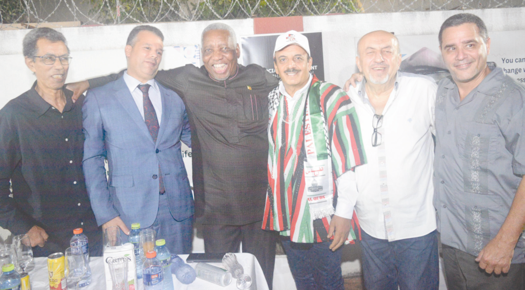 • Mr Abdulfattah Ahmed Khalil (third from right) with other dignitaries at the programme