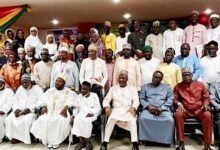 • Mr Muntaka Mohammed (seated middle) with other dignitaries and participants of the conference