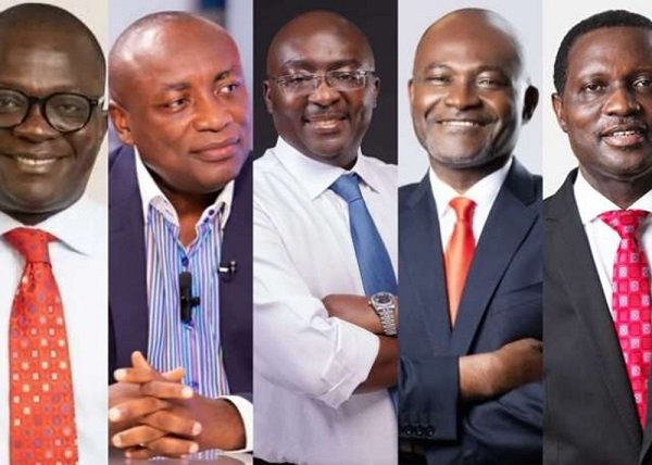 5 NPP Presidential aspirants sign